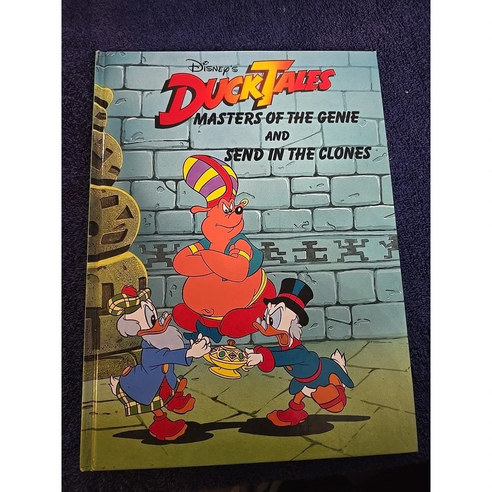 Disney DUCK TALES BOOK 1989 Masters of the Genie & Send in the Clone VINTAGE